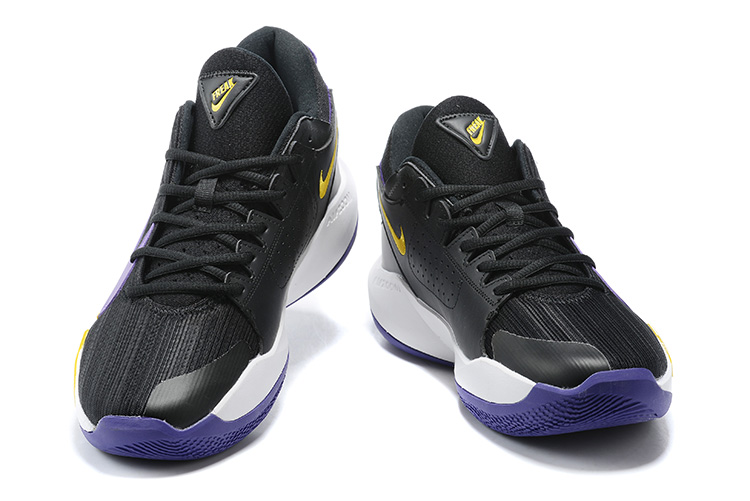 2020 Men Nike Zoom Freak II Black Purple Yellow Basketball Shoes